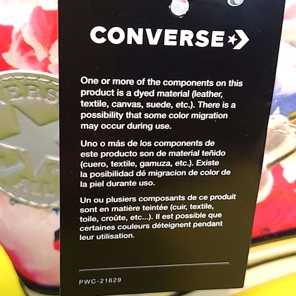 Converse Chuck 70 Heart of city floral print women's size 7. - Picture 7 of 9